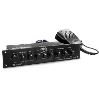 WS-420 BT | Marine Multi Zone 4 Band Parametric Equalizer With Integrated Bluetooth®