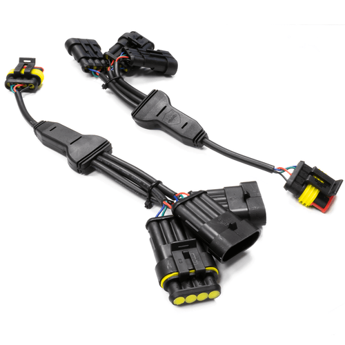 RGB-4P-1M/3F 4 Pin Waterproof connector Splitter for REVO Speaker RGB lighting kits (1 pr)