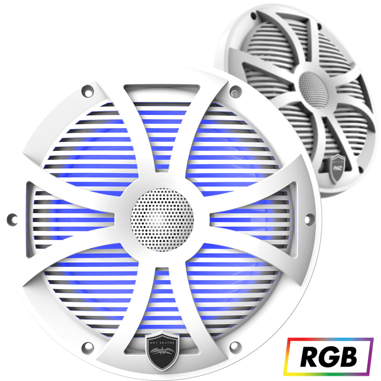 REVO 8-SW-W White Closed SW Grille 8” Coaxial Speakers (pair)