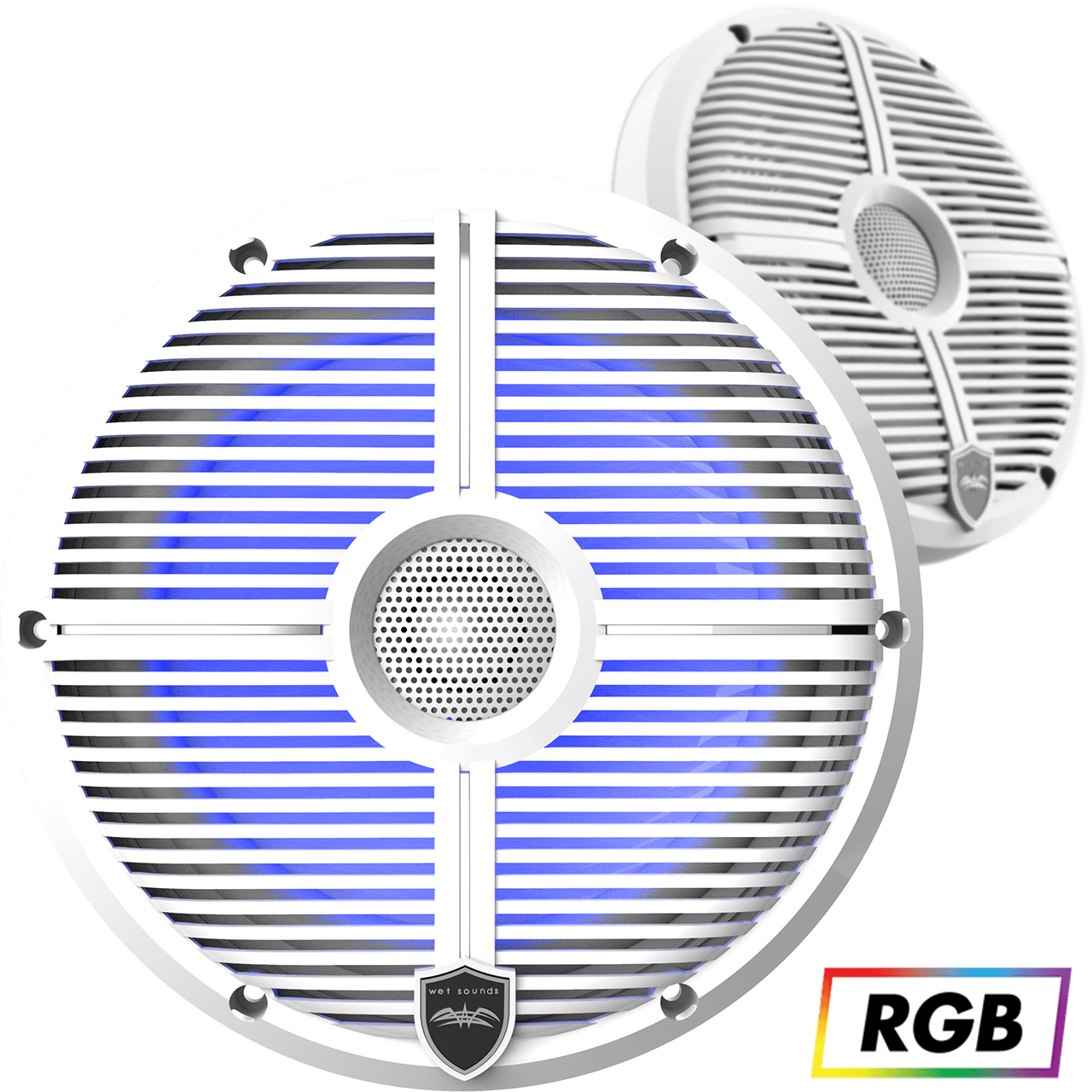 REVO 8-XW-W White Closed XW Grille 8” Coaxial Speakers (pair)