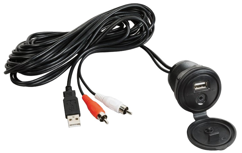 Auxiliary USB-AUX Cable with Watertight Panel Part No: 29.530.08