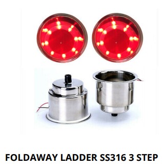 FOLDAWAY LADDER SS316 3 STEP