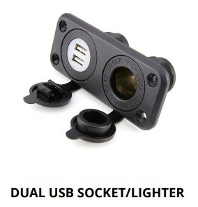 DUAL USB SOCKET/LIGHTER