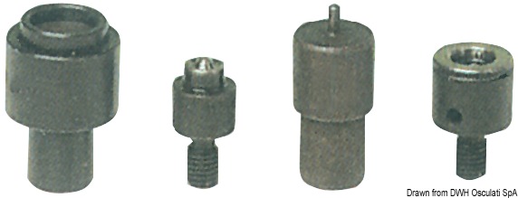Punch set for snap fasteners (Part No: 10.299.90)